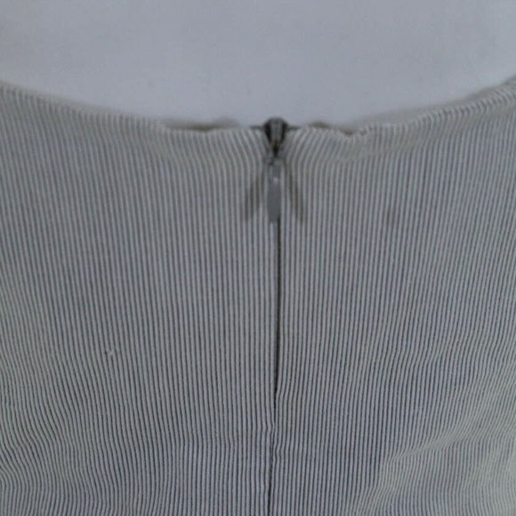 Black Halo White Black Pin Stripe Jackie O Draped - Picture 3 of 8